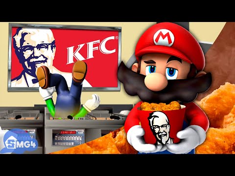 SMG4: Mario Works At KFC