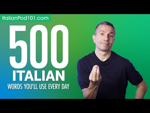500 Italian Words You'll Use Every Day - Basic Vocabulary #90