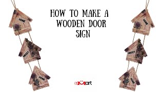 How to Make a Wooden Door Sign 