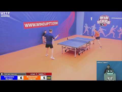 Панченко Богдан 3-2 Коваленко Сергей  Турнир Восток 4 WINCUP 04.04.21 Прямая трансляция Зал1
