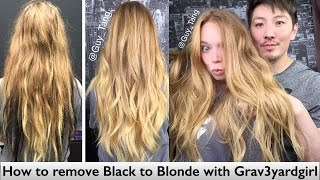 How to remove Black to Blonde with Grav3yardgirl