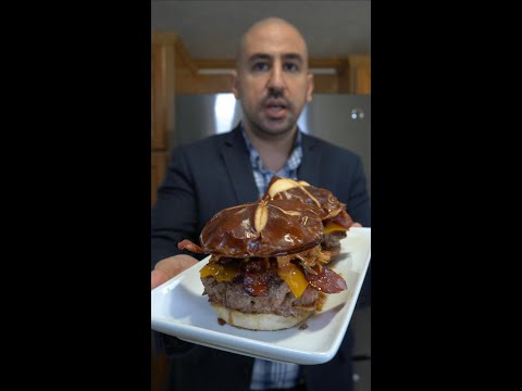 Beef Bacon Cheddar Burgers Recipe | Muhammed the Egyptian Cook