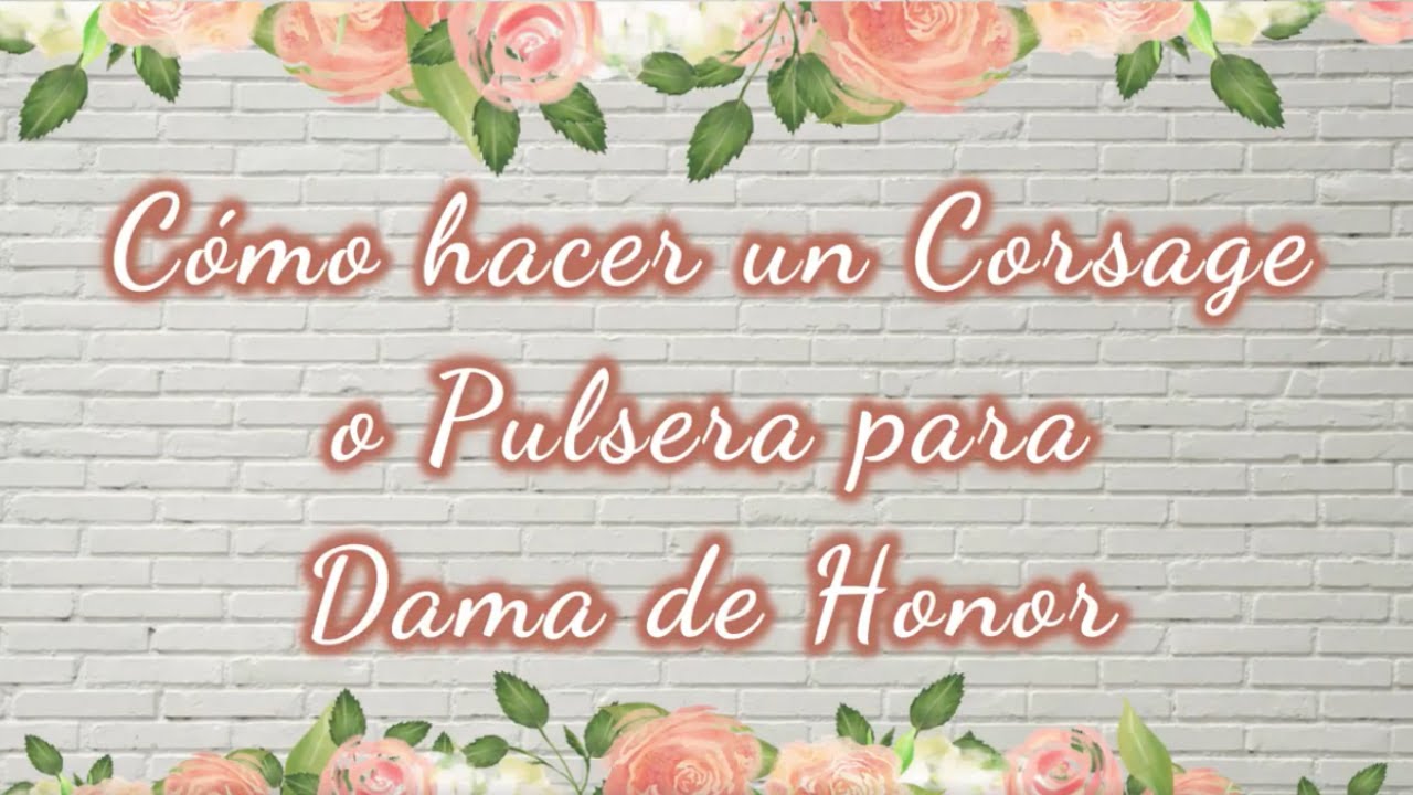 Watch CÓMO HACER UN CORSAGE O PULSERA PARA DAMA DE HONOR | Roo Val Now CÓMO HACER UN CORSAGE O PULSERA PARA DAMA DE HONOR | Roo Val