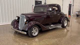 V8-Powered 1935 Chevrolet Standard Coupe Hot Rod Driving
