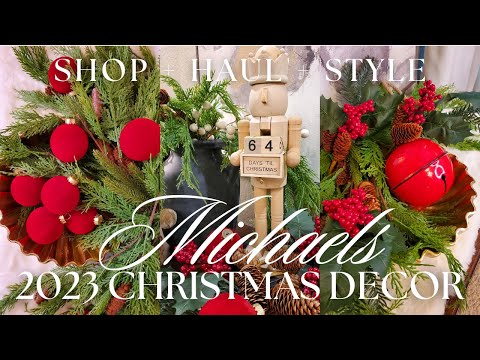 2023 CHRISTMAS DÉCOR AT MICHAELS | Shop + Haul + Style...