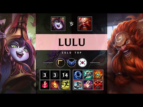 Lulu Top vs Gragas - KR Diamond Patch 25.16