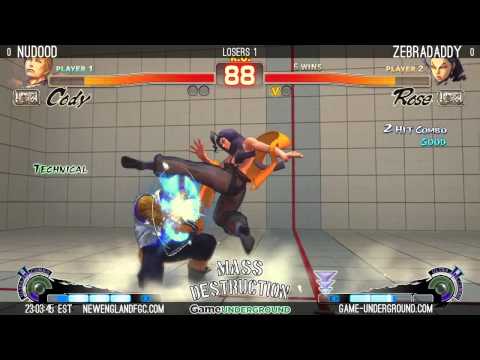 GMD22 USF4 NuDood(Cody) Vs. ZebraDaddy(Rose)