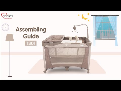 Tinnies Playpen | Newborn Bassinet | Playard with Changing Station | Assembling Guide