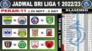 Jadwal Liga 1 2022 Pekan ke 11 Persib vs Persija Arema vs Persebaya Klasemen BRI Liga 1 2022 Mp4 3GP & Mp3