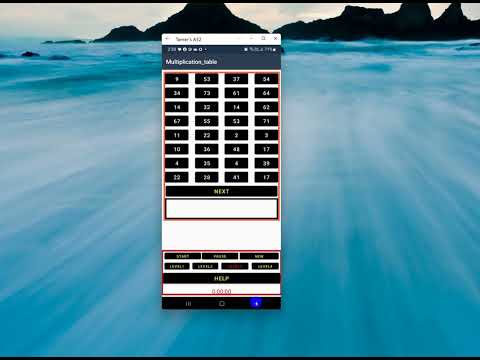 Multiplication Table Demo