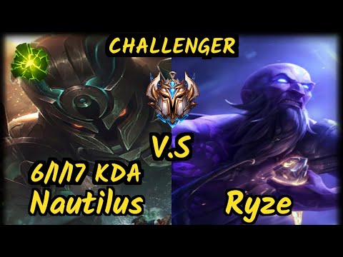 Beansu (NAUTILUS) vs RYZE - 6/1/17 KDA TOP CHALLENGER GAMEPLAY - EUW