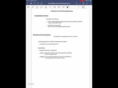 Staatsrecht: Verfassungsänderung / Probleme bei der Verfassungsänderung