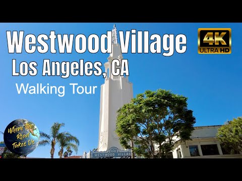 [4K] Westwood Village Walking Tour, Los Angeles, CA - WITH CAPTIONS