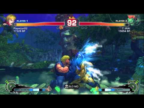 Playerjun52 [Ken] vs T SRAI [Blanka] SSF4 Japanese Online Ranked Matches - TRUE-HD