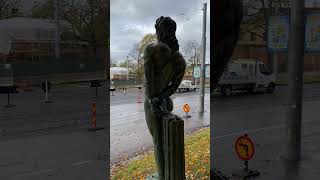 The Statue &quot;Fången Viking&quot; (1913) by John Börjesson on Södra Djurgården, Stockholm, Sweden