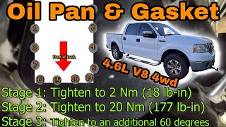 2004-2008 Ford F150 4.6L V8 2v 4wd Oil Pan and Gasket Replacement. - FULL DIY GUIDE