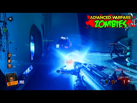 EXO ZOMBIES DESCENT - NEW WONDER WEAPON "TRIDENT" GAMEPLAY! (Advanced Warfare Exo Zombies DLC 4)