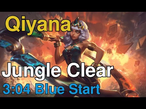 Qiyana Jungle Clear BUFFS | 3:04 Blue Start World Record