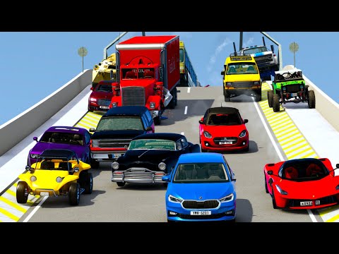 Realistic High-Speed Car Crashes in BeamNG.drive #66 | Ultra Detailed Crash Compilation