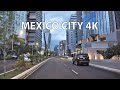 Skyscraper Sunset Mexico City 4K Driving Downtown