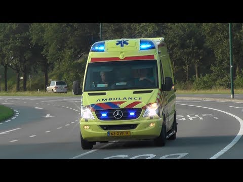 A1, WAS Ambulance 07-116 naar het Meander Medisch Centrum Amersfoort