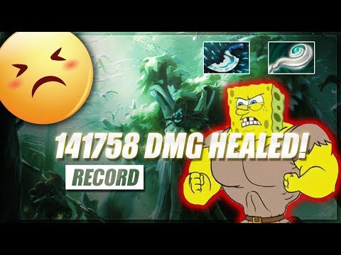 Insane Record! Treant Protector 141758 dmg healed! | Dota Insane Gameplay