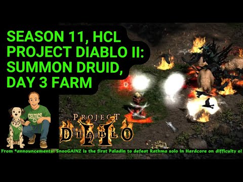 Get Uber Rich w/ Summon Druid, Day 3 Ladder Reset! | Project Diablo II: Season 11 | Hardcore