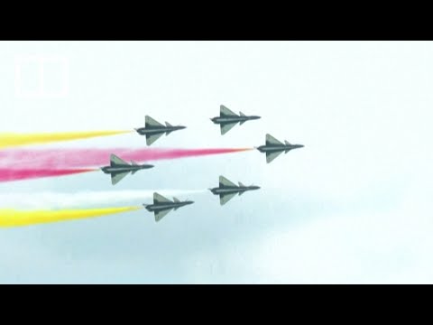 China’s J-10C fighter jet showcased at Singapore Airshow