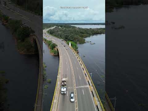 PONTE RIO NEGRO NO AMAZONAS. #shorts #viagem #turismo #comida #saude #beleza #natureza #animal #fe
