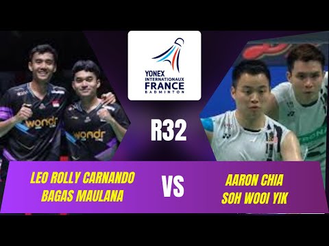 Leo Rolly CARNANDO/Bagas MAULANA (INA) vs Aaron CHIA/SOH Wooi Yik (MAS) | YONEX French Open 2025