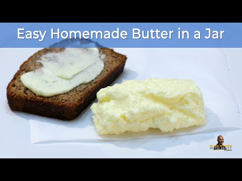 How to Make Butter In a Jar | Easy Homemade Butter Recipe (Short Version)