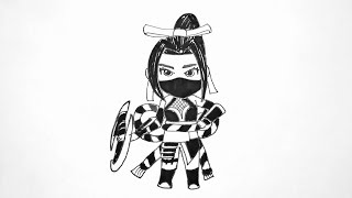 Download lagu Cara menggambar Hanabi versi Chibi Hero Mobile Legends | How to draw Hanabi Mobile Legends mp3
