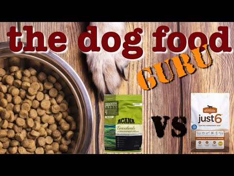 Rachael Ray Just 6 vs Acana dog food mashup
