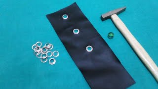 How to Install Eyelets Without a Tool - Very Easy !!!