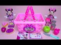 4 Minutes Satisfying With Unboxing Disney Minnie Mouse Bowtastic Shopping Basket Set ASMR