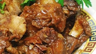 Braised Beef Oxtail  with Taro: Authentic Chinese Cooking ( Cantonese Style )