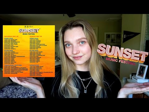 sunset music festival 2021: set times (+ where to find me!)