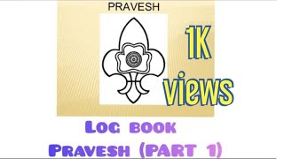 the Bharat scout and guide log book. Pravesh(part:1) in malayalam