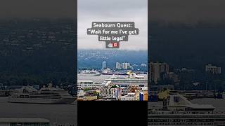 Seabourn Quest Rushes In (She’s Small but Mighty!) Vancouver Cruise Ship Arrivals #seabournquest
