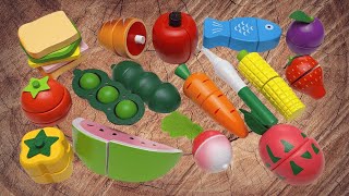 Cutting Fruit TOYS , Vegetable | Wooden ASMR #887