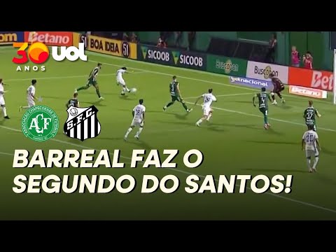 GOL DO SANTOS! BARREAL MARCA O SEGUNDO GOL DO PEIXE EM BELO LANCE!