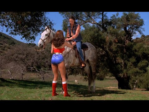 Wonder Woman (Lynda Carter) Performs a Rescue on Horseback 1080P BD