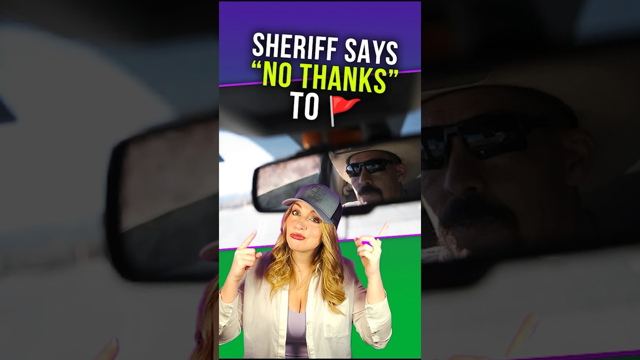 Even the Sheriff thinks red flags are a HUGE Red Flag!!! #shortsvideo #shorts