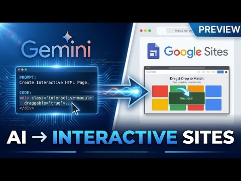 Gemini to Google Sites Part 1: Creating Interactive Learning website