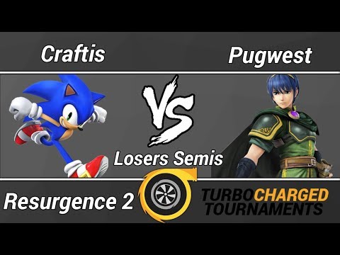 Resurgence 2 Wii U Singles (Losers Semifinals) - Craftis (Sonic) vs. Pugwest (Marth)