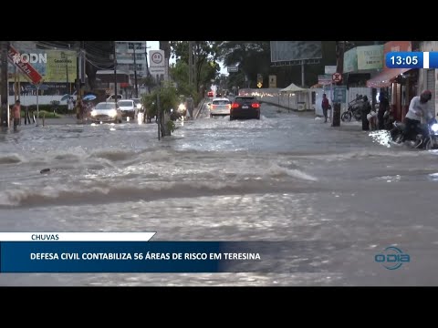 Defesa Civil monitora 56 áreas de risco de alagamento e desabamento em Teresina 07 01 2021