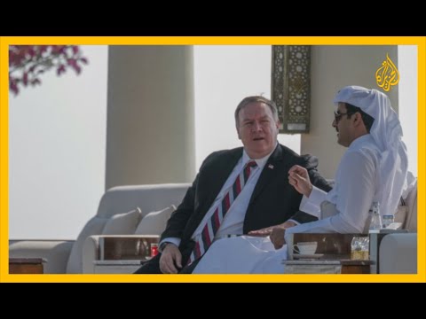 أمير دولة قطر الشيخ تميم بن حمد آل ثاني يستقبل وزير الخارجية الأمريكي