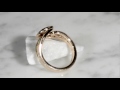 video - Carved Spiral Galaxy Engagement Ring 