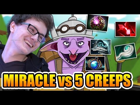 Miracle- Dota 2 - TIMBERSAW VS 5 CREEPS