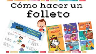 Cómo hacer un folleto | Educación Primaria